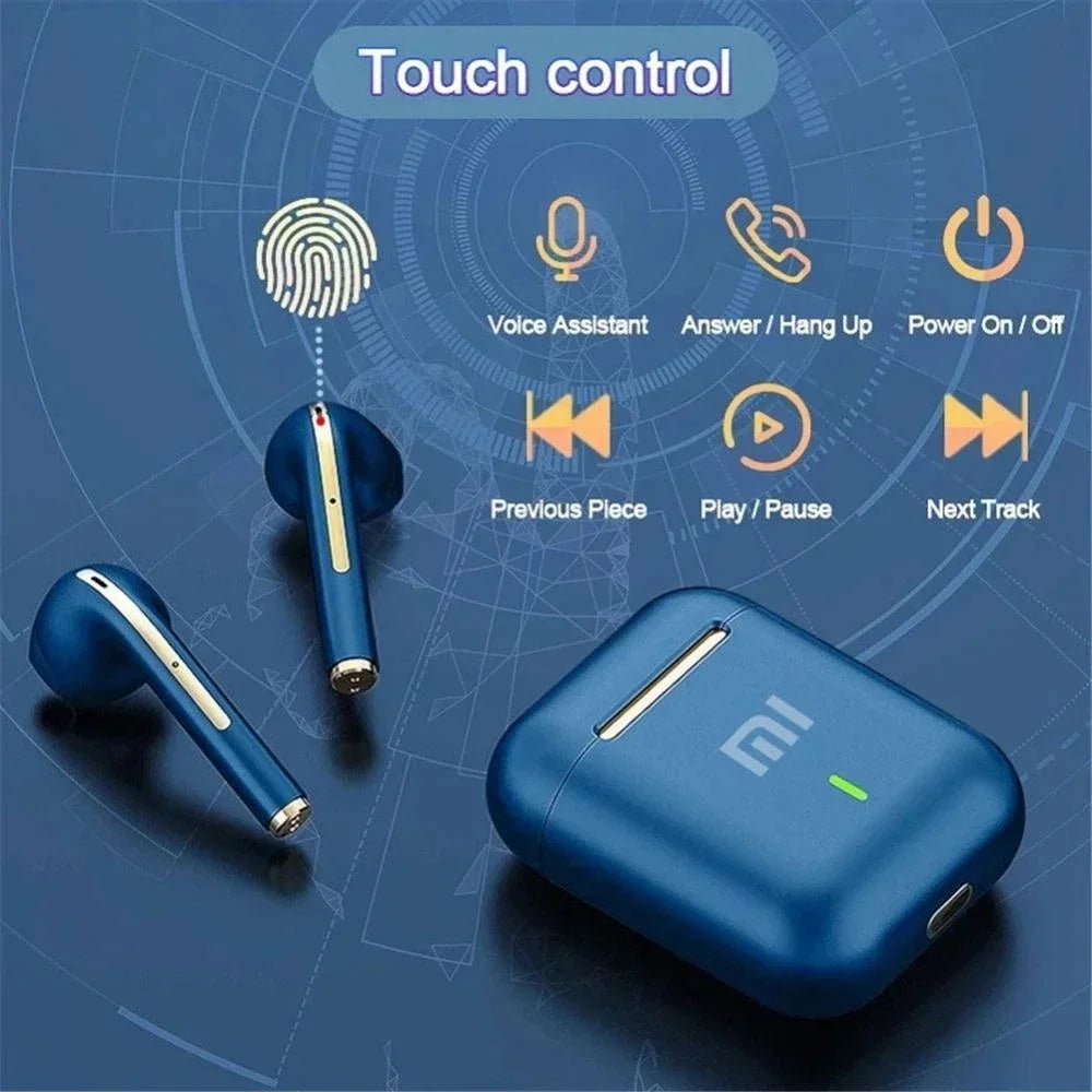 Xiaomi J18 Wireless Earphone Hifi In-Ear Stereo with Microphone Waterproof Bluetooth Touch Noise-Cancelling Various Headphones