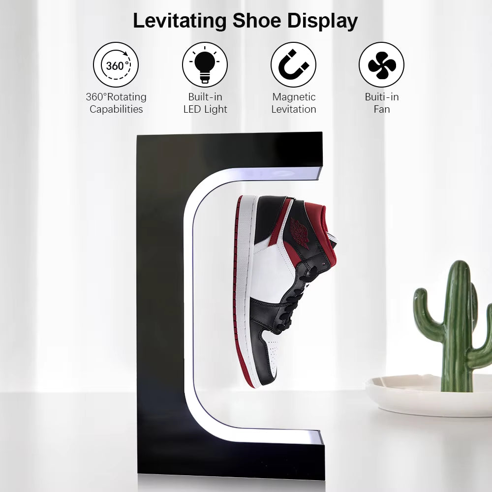 Magnetic Levitation Display Rack Sneaker Suspension Rotating Rack Magnetic Levitation Hat Helmet Display Rack Customizable