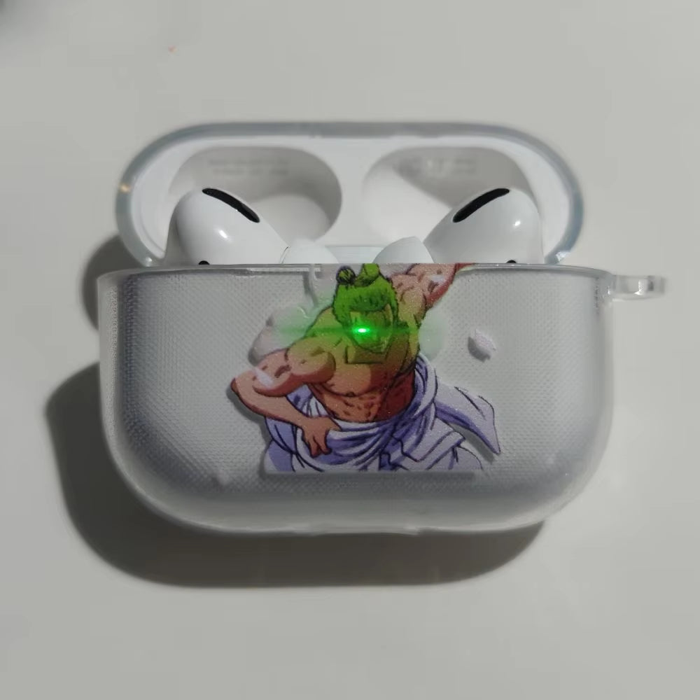 One Piece Roronoa Zoro Anime Figure Earphone Shell Be Applicable Airpods Pro 1 2 3 Transparent Protective Case