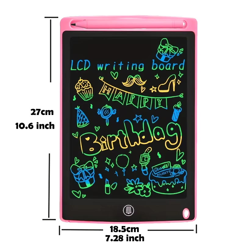 12 Inch Electronic Drawing Board, Writing Tablet for Kids, Colorful Screen Doodle Board, Erasable and Reusable Digital Drawing