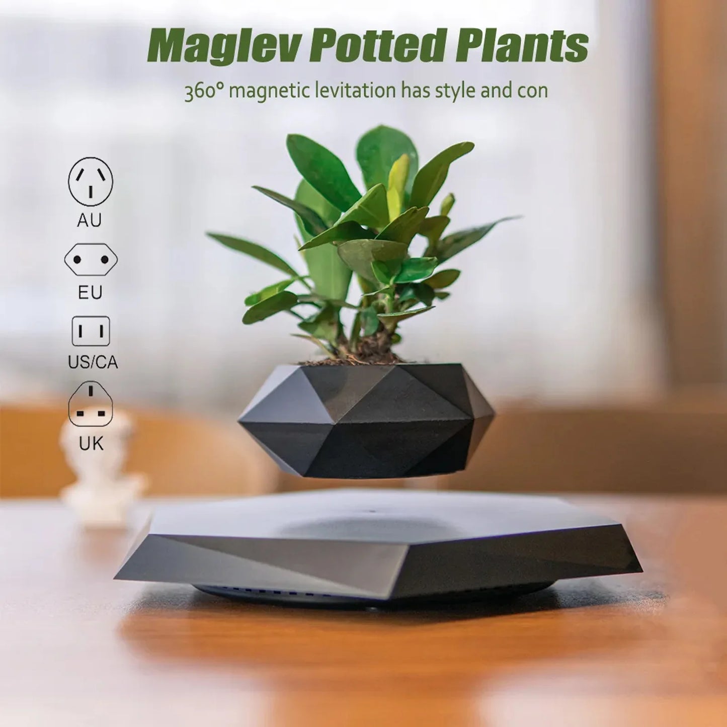 Rotating Magnetic Levitation Flower Pot