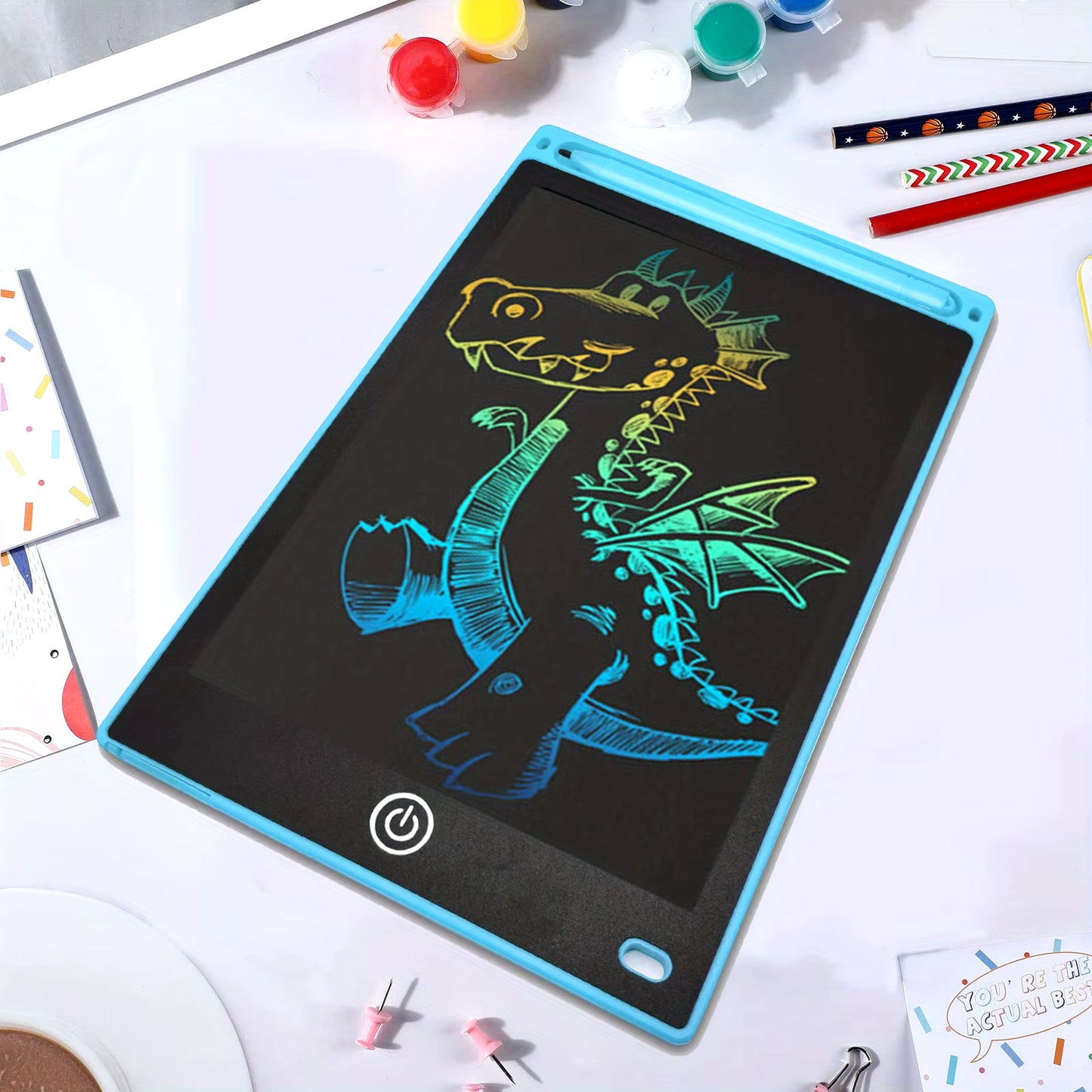 12 Inch Electronic Drawing Board, Writing Tablet for Kids, Colorful Screen Doodle Board, Erasable and Reusable Digital Drawing